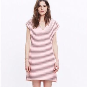 Madewell Red Striped Dress